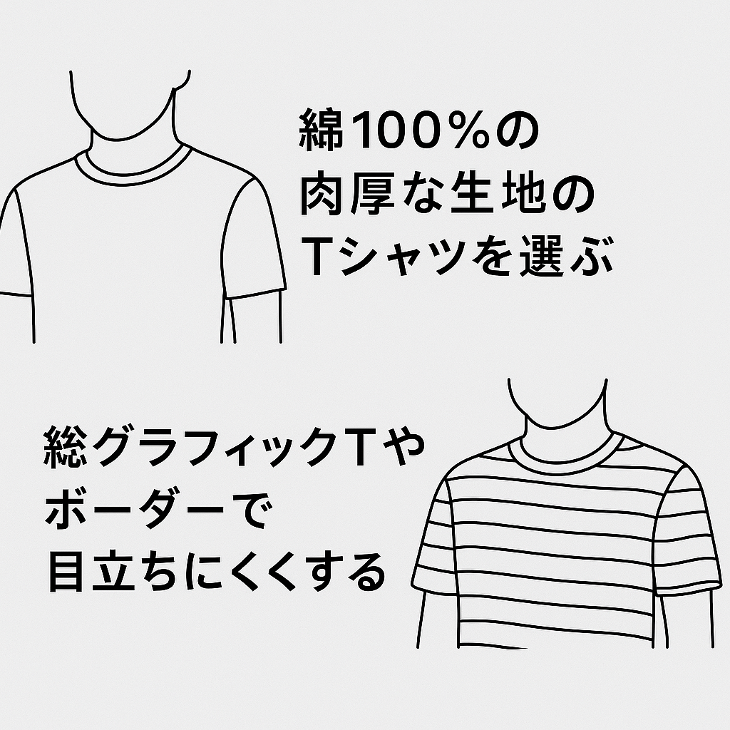 男性 Tシャツの乳首浮き・ちくぽこ対策に効くTシャツの選び方