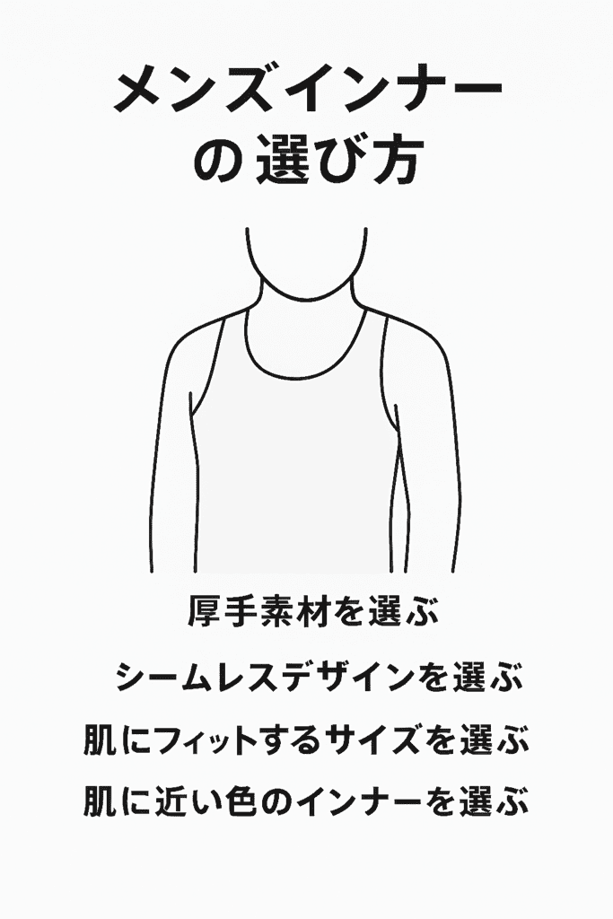 男性 Tシャツの乳首浮き・ちくぽこ対策に効くメンズインナーの選び方